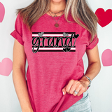 Grand Black and White Hearts DTF Print