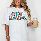 Great Grandma Spring Star Doodle Mix DTF Print