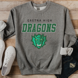 Gretna High Dragons Italic Team DTF Print