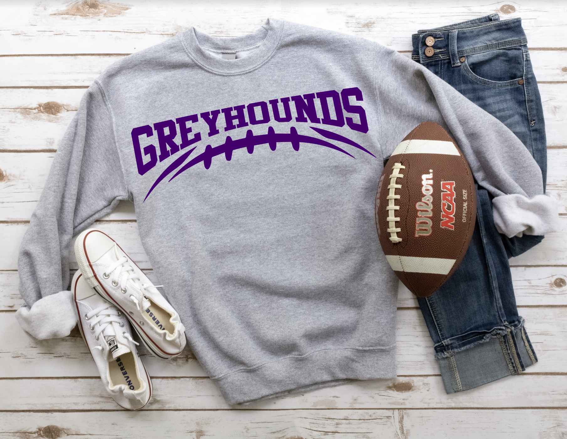 Greyhounds Football Arched DTF Print