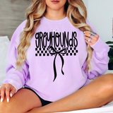 Greyhounds Simple Bow Checker DTF Print