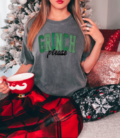 Grinch Please  DTF Print