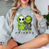 Grinch Skellington Friends DTF Print