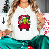 Personalized Grinch Truck DTF Print