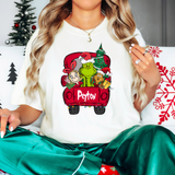 Personalized Grinch Truck DTF Print