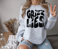 Grizzlies Stacked Grunge DTF Print