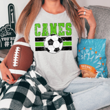 Canes Soccer Grunge DTF Print