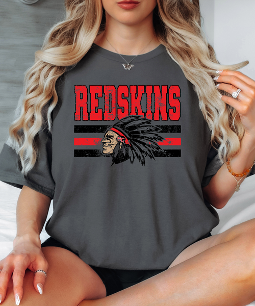 Grunge Redskins DTF Print