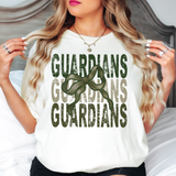 Guardians Matching Stacked Camo Greens DTF Print