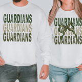 Guardians Matching Stacked Camo Greens DTF Print