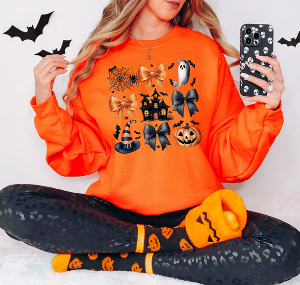 Halloween Coquette Bow Collage DTF Print