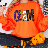 Glam Halloween Doodle DTF Print