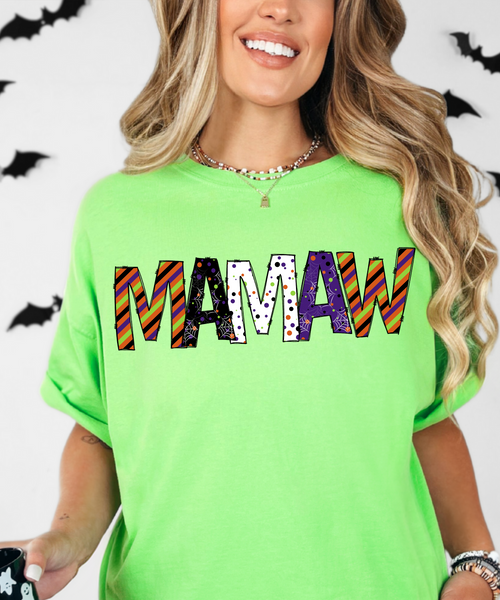 Mamaw Halloween Doodle DTF Print