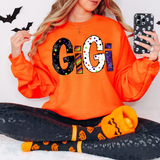 Gigi Halloween Doodle DTF Print