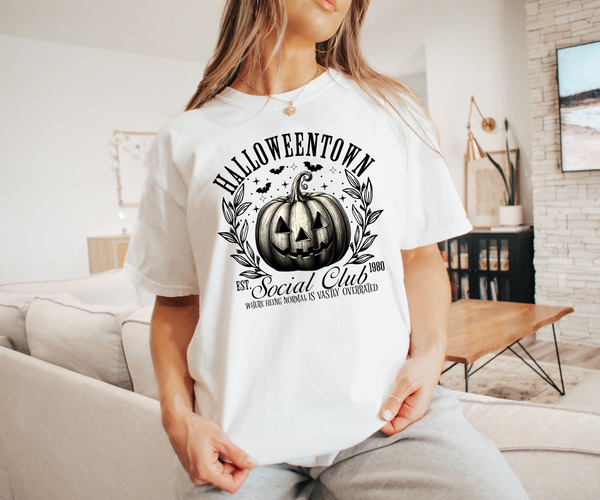 Halloween Town Social Club DTF Print