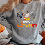 Happy HalloThankMas Chicken DTF Print