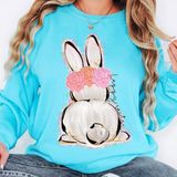 Happy Easter Pastel Bunny DTF Print