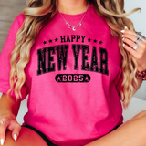 Happy New Year 2025 Distressed DTF Print
