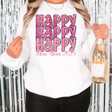 Happy New Year Repeat DTF Print