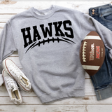 Hawks Football Arched DTF Print