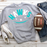 Hawks Football Star DTF Print