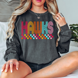 Checker Doodle Hawks DTF Print