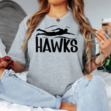 Hawks Swimming DTF Print