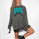 Hawks Team Arch with Bow DTF Print