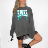 Hawks Team Arch with Bow DTF Print