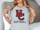 HC Glitter Effect SOFTBALL DTF Print