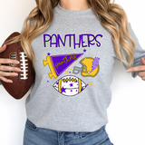 Panthers Football Retrocollage DTF Print