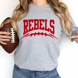 Rebels Football Arched DTF Print