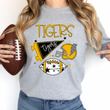 Tigers Football Retrocollage DTF Print