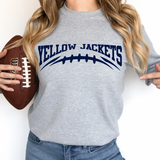 Yellow Jackets Football Arched DTF Print