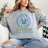 Blazers Volleyball Silhouette DTF Print