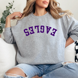 Eagles Upside Down Arch Varsity Team DTF Print