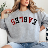 Eagles Upside Down Arch Varsity Team DTF Print