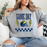 Checker Bolt Game Day DTF Print