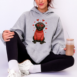 Valentine Black Lab VDAY DTF Print