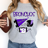 Bronchos Football Retrocollage DTF Print