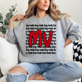 Big Reds Funky Repeat DTF Print