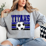 Titans Soccer Grunge DTF Print