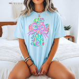 He Is Risen Floral Cross DTF Print
