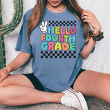 Back to School Hello Checker 03 DTF Print
