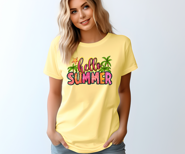 Hello Summer DTF Print