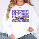 Highland Roadrunners Repeat Sketch DTF Print