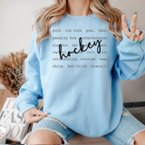 Hockey Tyopgraphy DTF Print