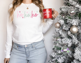 Ho Ho Ho Sparkle Snowflake DTF Print