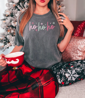 Ho Ho Ho Sparkle Snowflake DTF Print