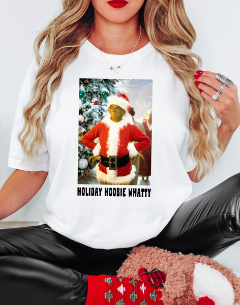 Grinch Holiday Hoobie Whatty DTF Print